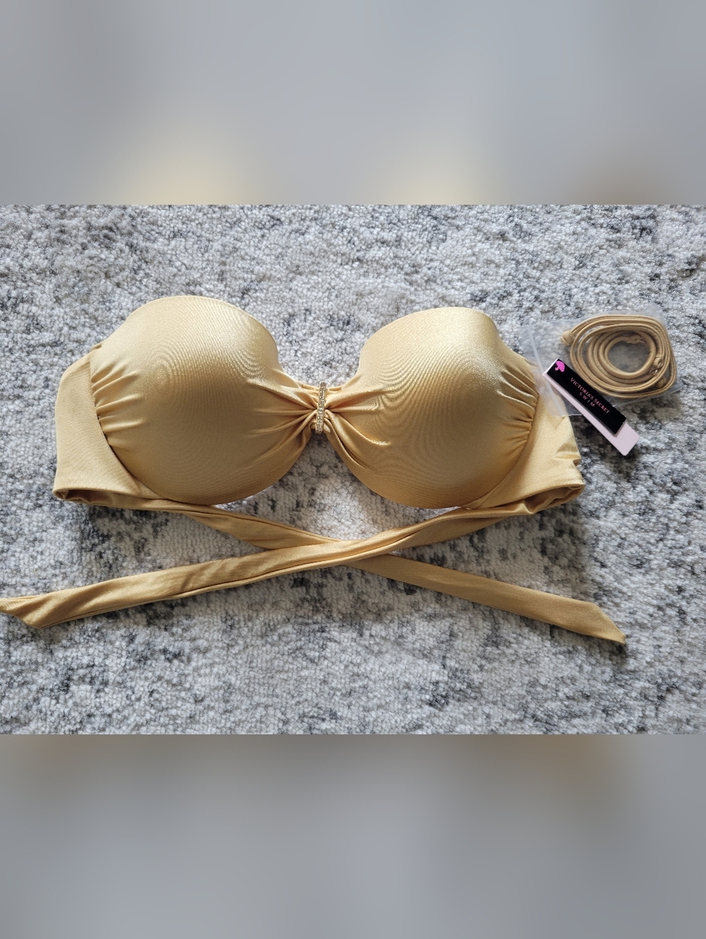 NEW Victoria's Secret Gold Bandeau:36d